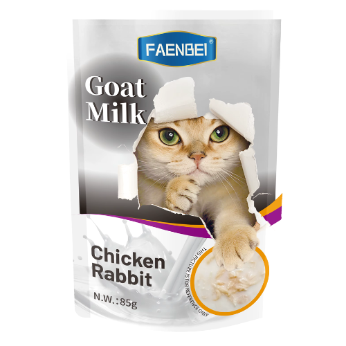 فاينبي طعام رطب للقطط بحليب الماعز والدجاج والأرنب 85 جرام