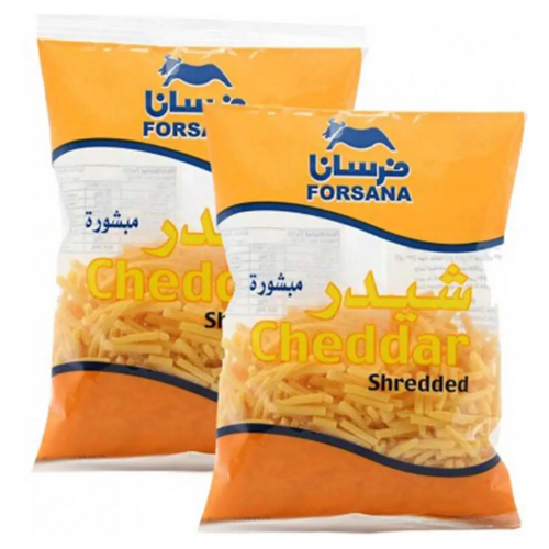 ع/ 2جبنة شيدر مبشور 200غ فرسان