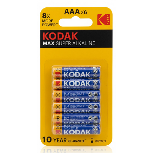 بطارية كوداك ماكس الكلاين AAA 6