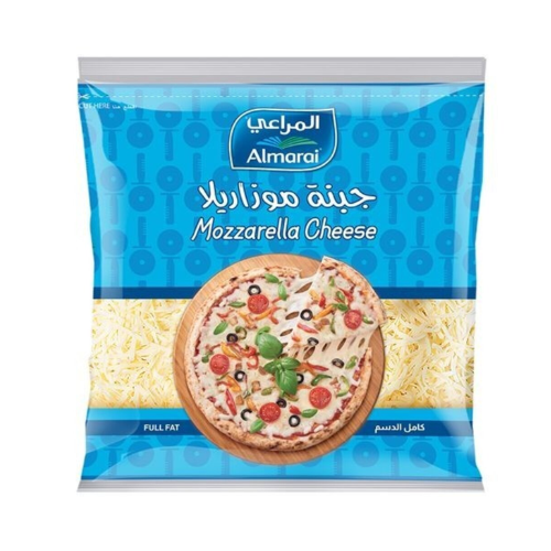 جبنة موزريلا مبشورة كامل الدسم 450 جرام المراعي