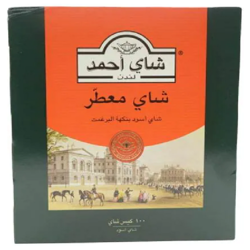 شاي احمد اسود نكهة معطرة بالبرغمت 100جم