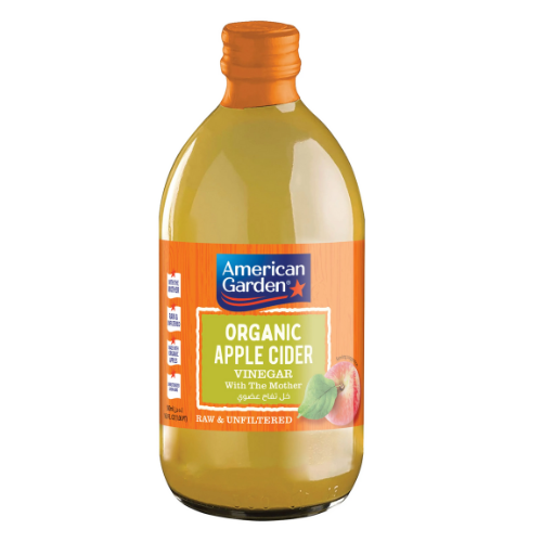 أميريكان جاردن خل تفاح عضوي خالي من الجلوتين 500 مل