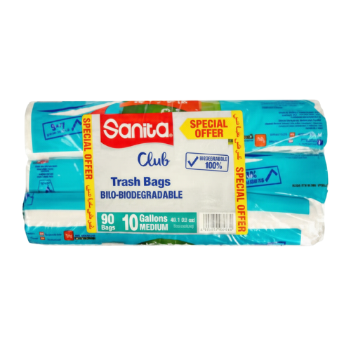 أكياس قمامة سانيتا كلوب 3 × 10 جالون