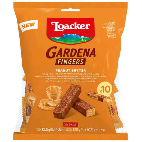 لواكر جاردينا أصابع زبدة الفول السوداني 125 جرام