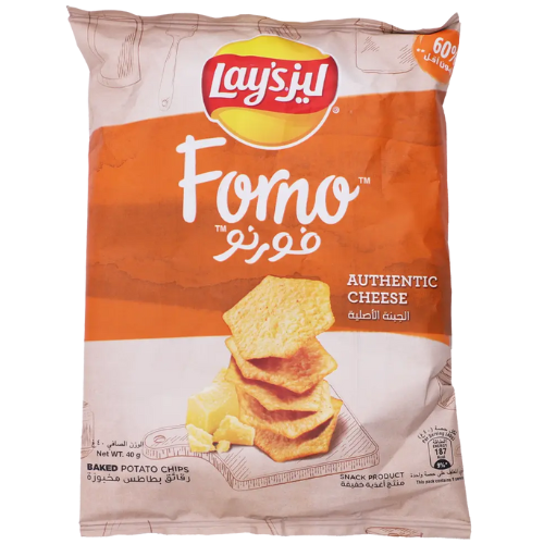 ليز فورنو رقائق بطاطس مخبوزة بنكهة الجبنة الأصلية 40 جرام