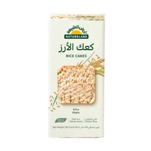 ارض الطبيعة كعك الأرز سادة 130 جم