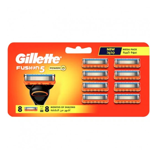 جيليت فيوجن باور شفرات حلاقة ماكينة 8 شفرات