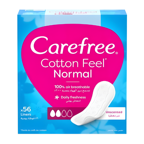 فوط يومية بدون عطر كيرفري 56 فوطة‎