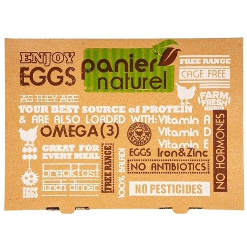 بيض بلدي طبيعي طازج احمر باكيت 6 حبه بانيرا