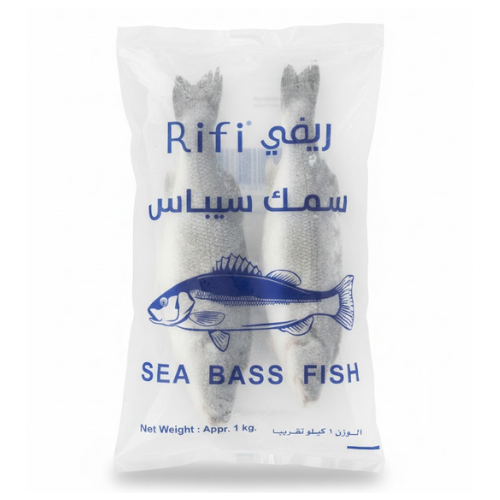 سمك سيباس مجمد ريفي 1 كغ