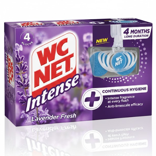 دبليوسي نت قطع للحمام بنفسجي 4 حبة 34 جم