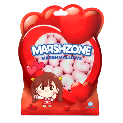 مارشميلو فراولة شكل قلب مارشزون 65 جم