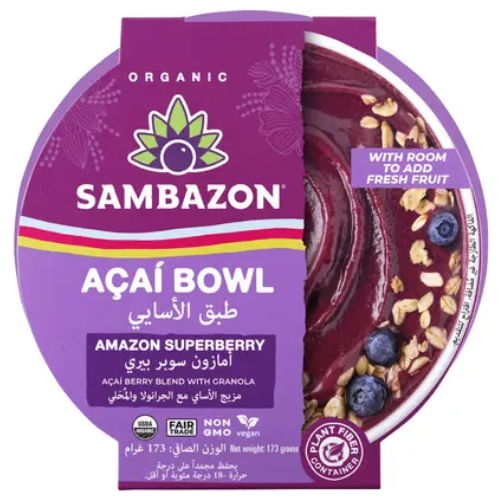 طبق توت الأساي غرانولا ومحلي 173غ سامبازون