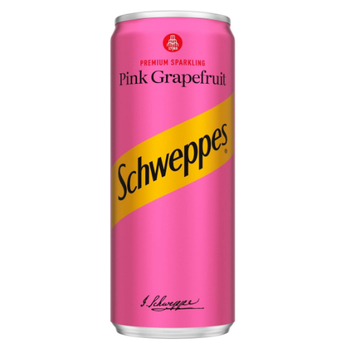 شويبس مشروب غازي جريب فروت وردي 250 مل