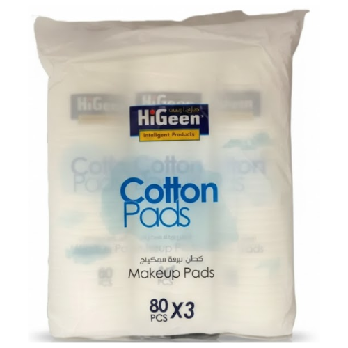 هاي جين قطن لإزالة المكياج 80 قرص 2 + 1