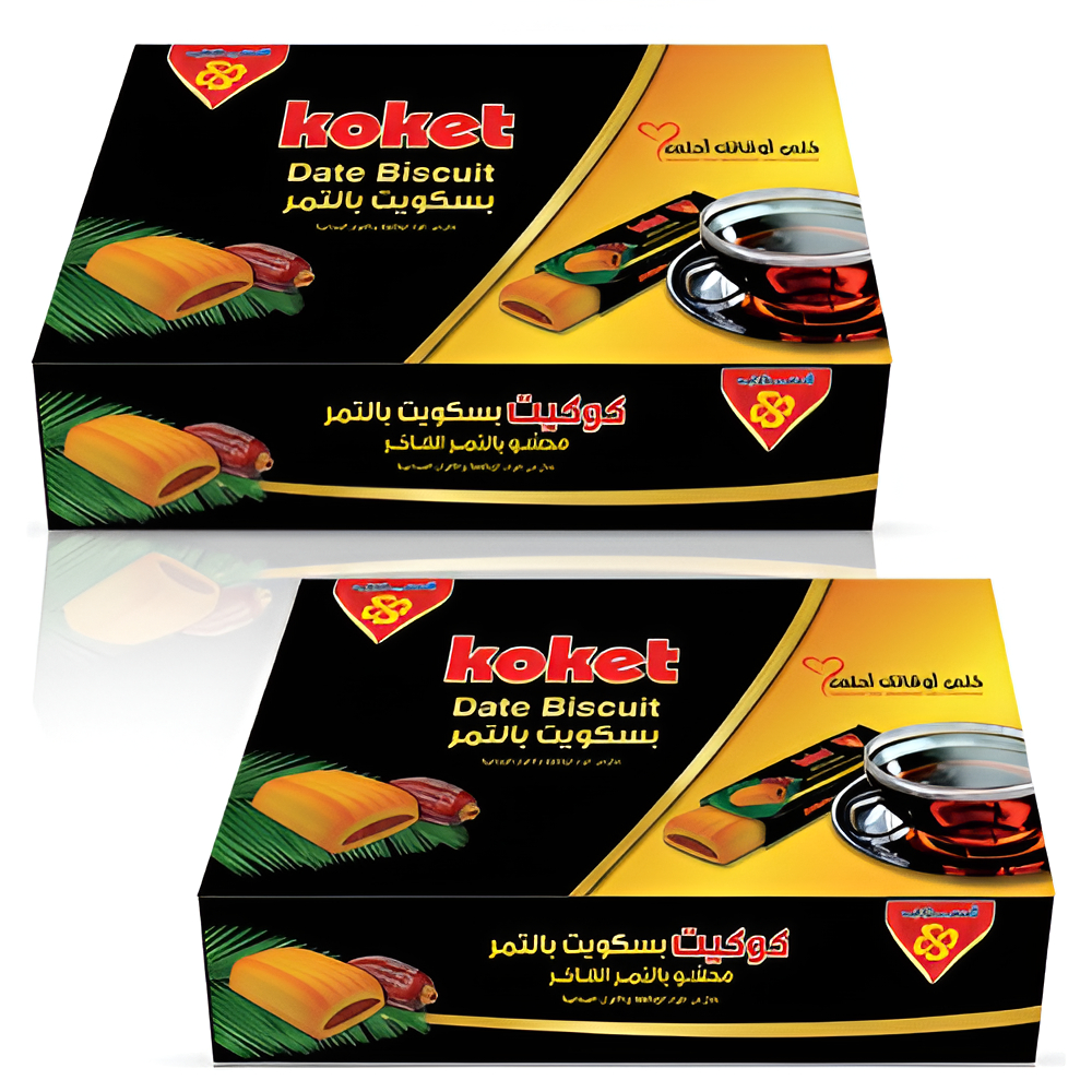 بسكويت بنكهة التمر من كوكت، 2 × 480 جم