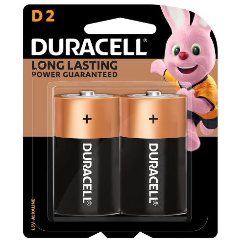 بطاريات دوراسيل قلوية D عدد 2