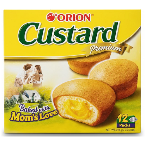 أوريون كاسترد كيك طري ممتاز، 12 قطعة، 276 جم