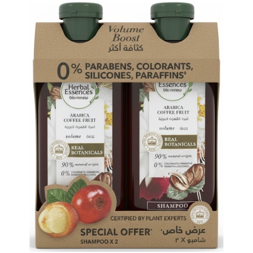 شامبو هيربال إيسنسز بخلاصة ثمرة قهوة أرابيكا عدد 2 × 400 مل