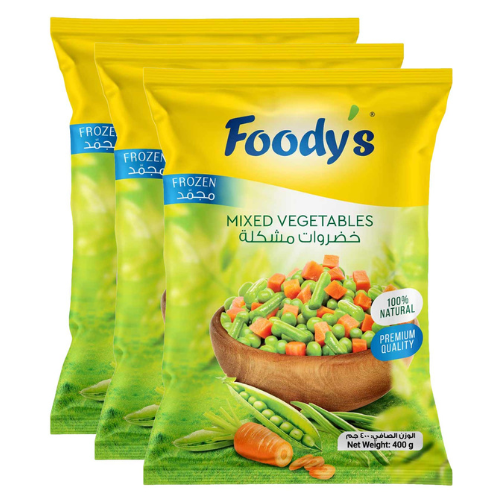 فوديز خضروات مشكلة مجمدة 3 × 400 جرام