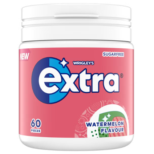 علكة إكسترا خالية من السكر بنكهة البطيخ 60 قطعة