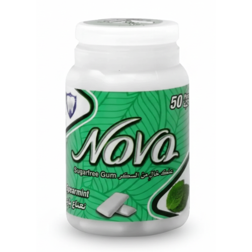 علك نعناع بارد خالي من السكر نوفا 70جم