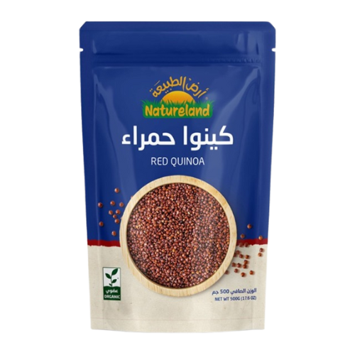حبوب الكينوا الحمراء ارض الطبيعية 500جم