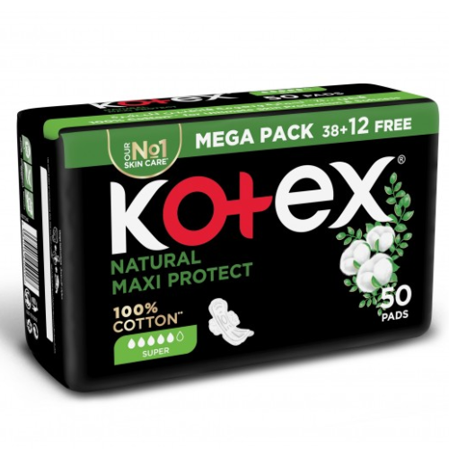 كوتكس قطن سوبر (38+12 فوطة مجانا)