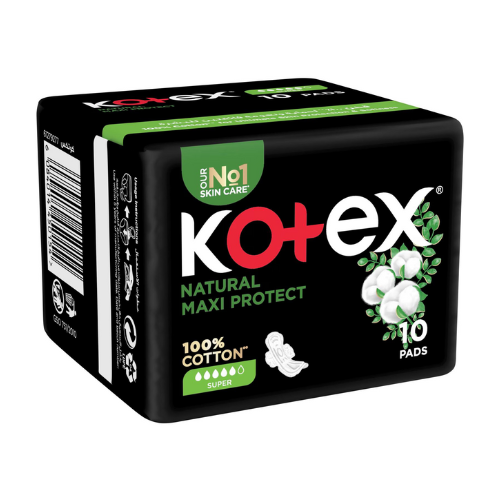 كوتكس فوط نسائية قطن طبيعي ماكس 10 فوطة