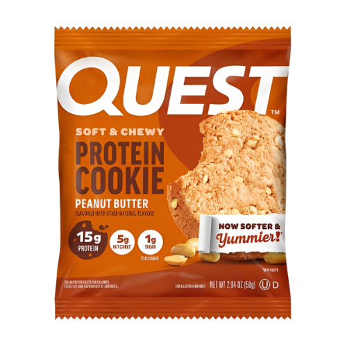 بروتين كوكيز زبدة الفول السوداني كويست بار 58جم