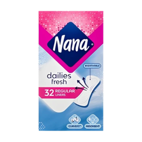 حفاظات نسائية نانا نعومة الحرير 32حبة