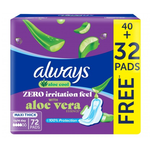 فوط نسائية الوفيرا الويز 72 فوطة