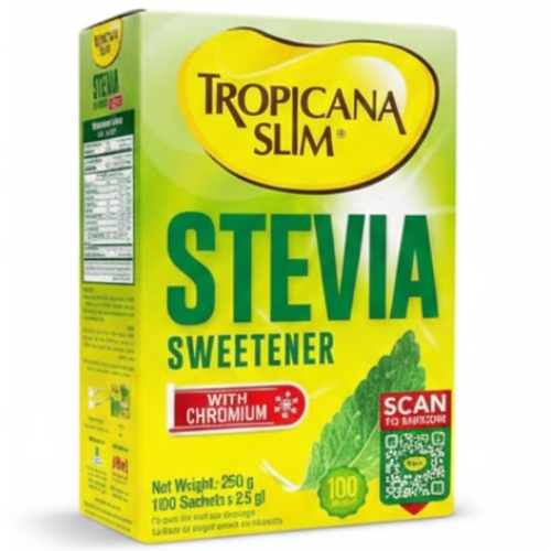 تروبيكانا سلم محلى ستيفيا بالكروم 250 جم 100 مغلف