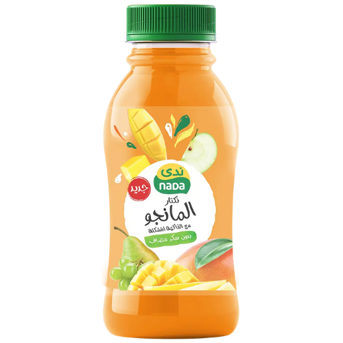 عصير مانجو مع فاكهة مشكلة بدون سكر 300 مل ندى