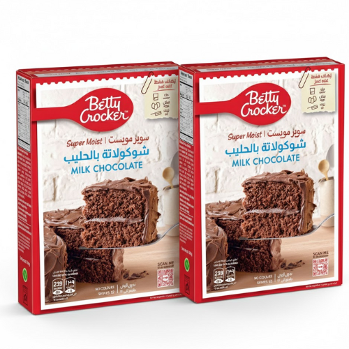 خليط كيك بتي كروكر 510 غ 2 حبه شوكلاته حليب