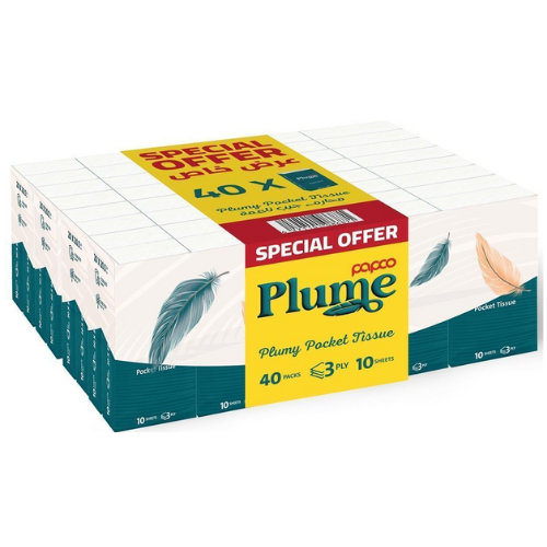 ع/40 حبة  بابكو بلوم محارم جيب 10 مناديل 3 طبقات