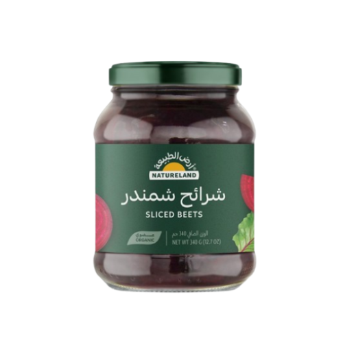 ارض الطبيعة شرائح شمندر عضوي 340 جم