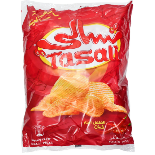 تسالي شيبس الفلفل الحار كيس21* 12 جم