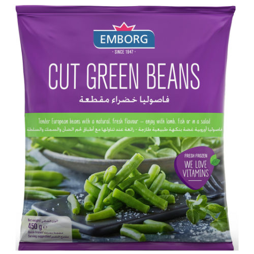 فاصوليا خضراء مقطعة من إمبورج، 450 جم