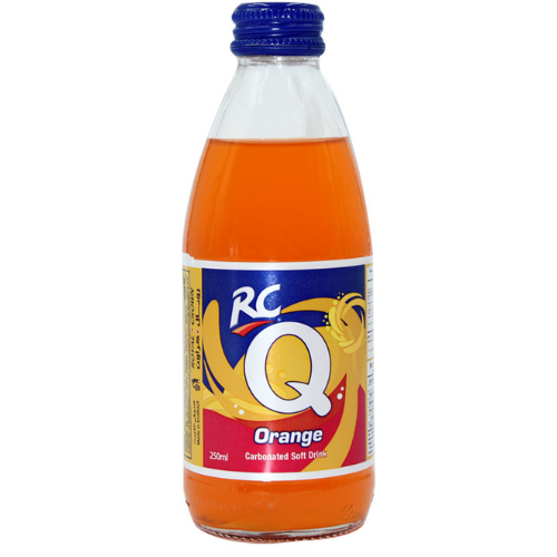 مشروب غازي كيو برتقال 250 مل زجاج ارسي