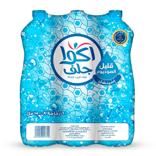 مياه أكوا جلف قليل الصوديوم 6 × 1.5 لتر