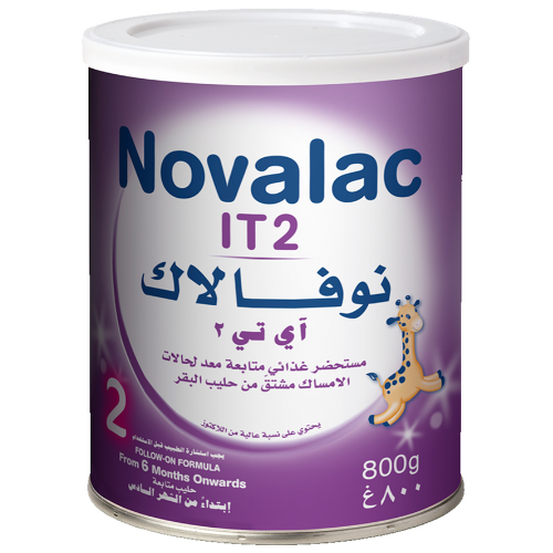 حليب نوفالاك آي تي 2 للمتابعة وحالات الإمساك من 6 أشهر فما فوق 800 غرام