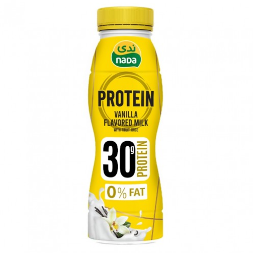 حليب بروتين نكهة فانيلا قليل الدسم 320 مل ندى