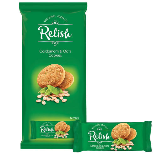 بسكويت ريليش نبيل كوكيز بالهيل والشوفان 12 × 42 جم