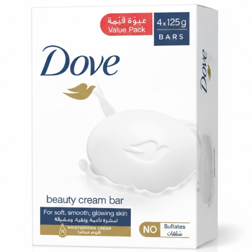 دوف قالب صابون الجمال كريمي 4*125 جم