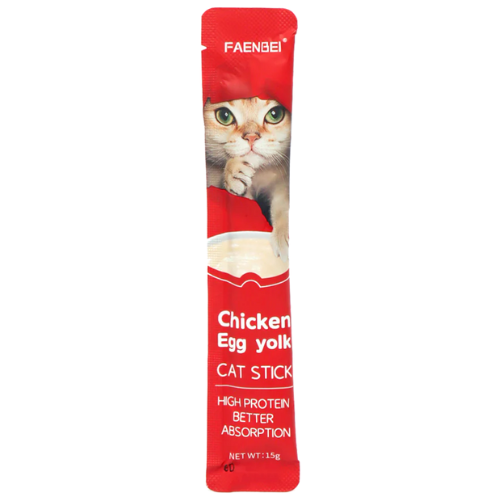أصبع مكافأة القطط فاينبي بالدجاج وصفار البيض 15 غ