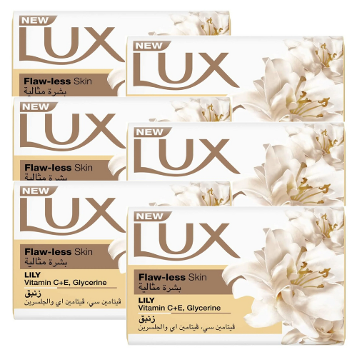 لوكس صابون فيتامين سي-اي والجلسرين مثالية 6*170جم