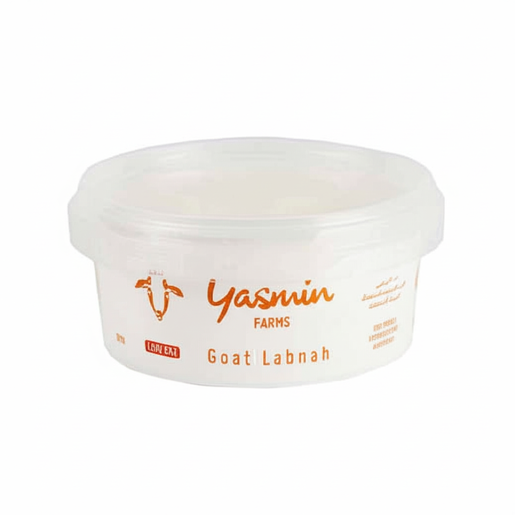 لبنة ماعز صغير قليل الدسم 250جم مزارع ياسمين