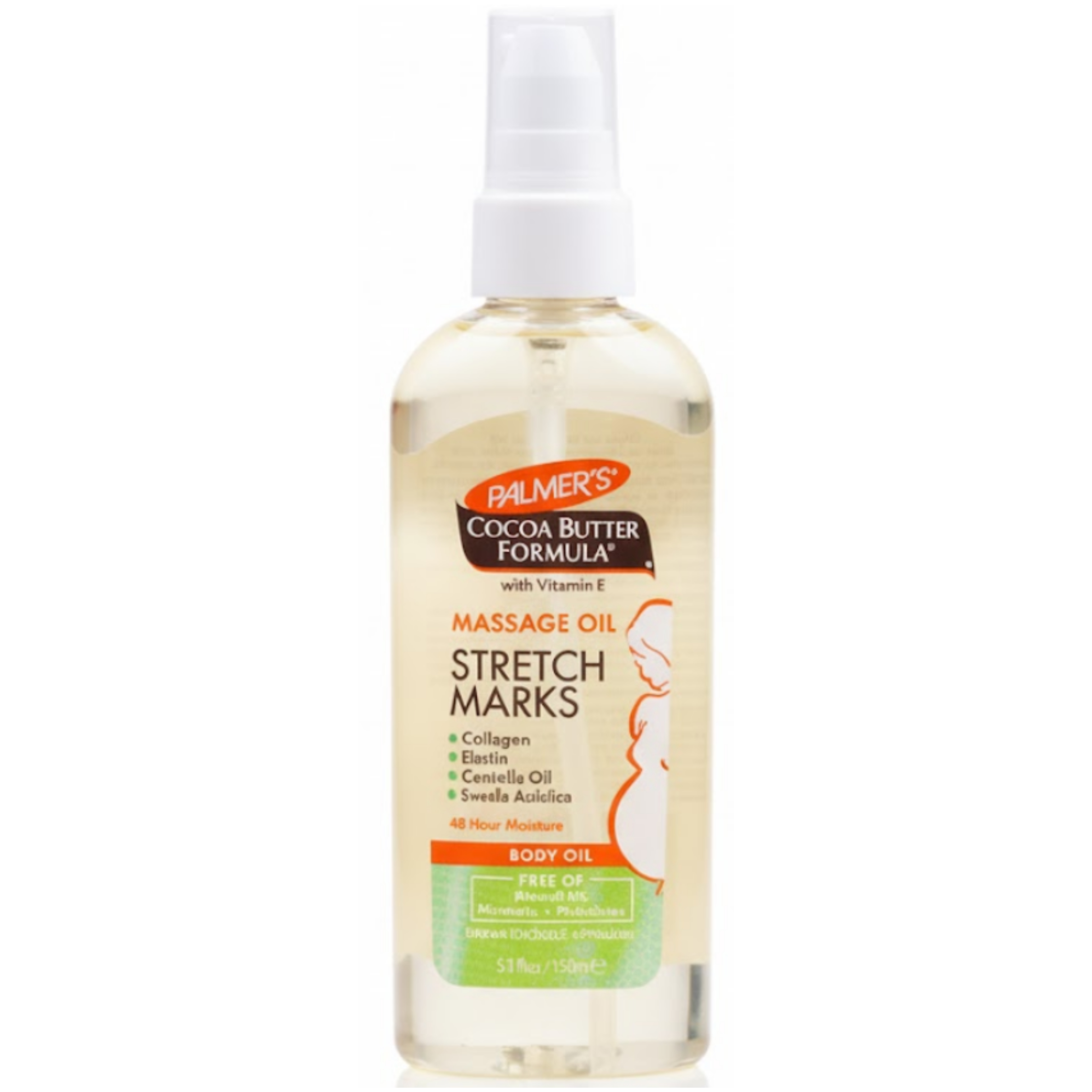 زيت تدليك زبدة الكاكاو لعلامات التمدد من بالمرز 100 مل