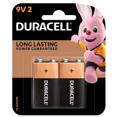 بطاريات دوراسيل قلوية 9 فولت عدد 2